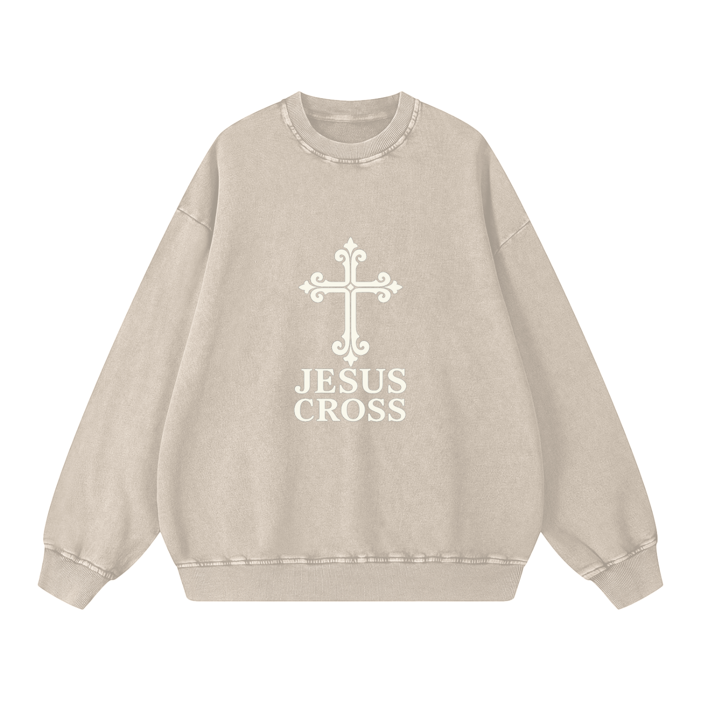 Snow Washed Oversized Sweatshirt