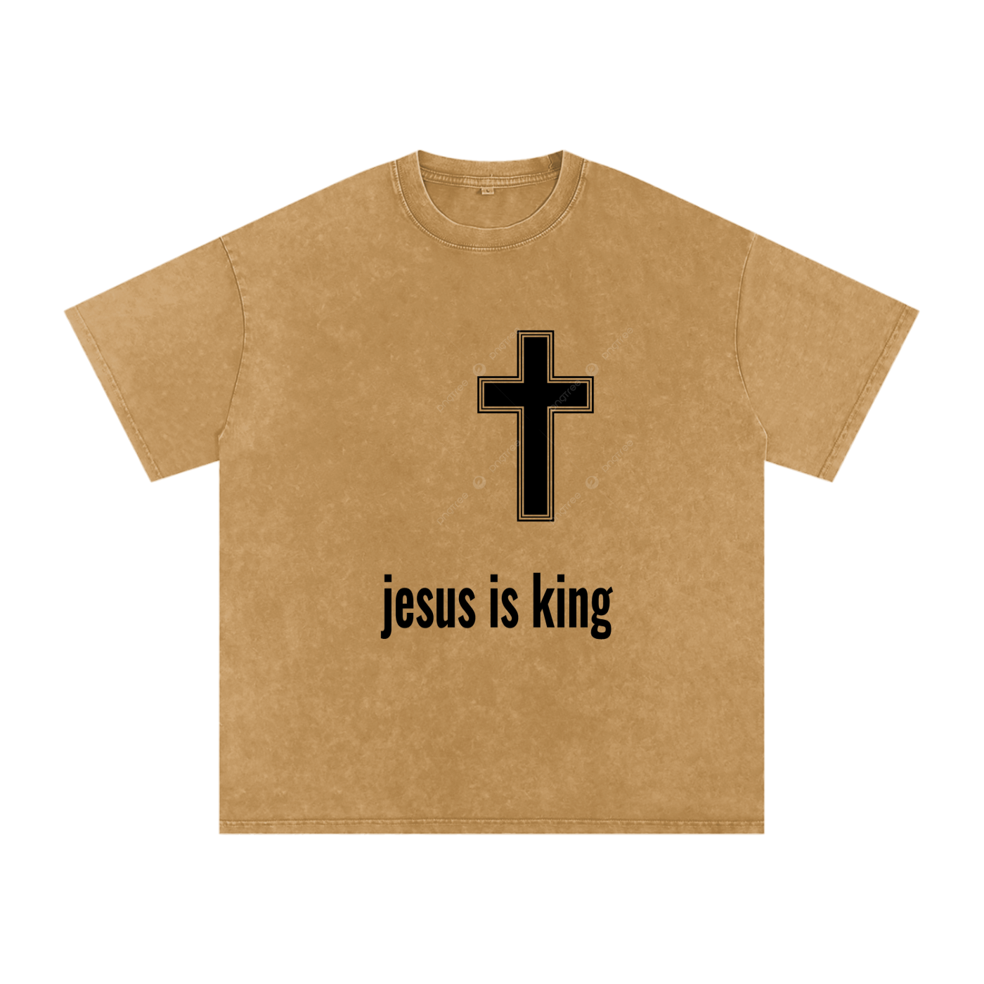 Snow Washed Oversized Cotton T-Shirt