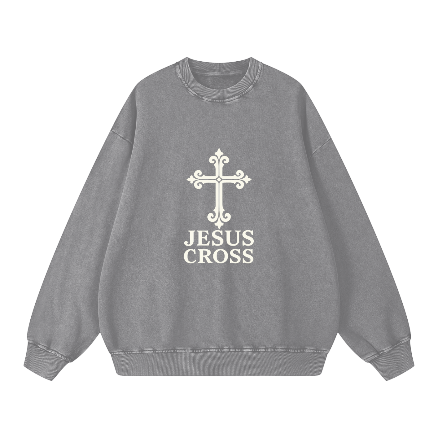 Snow Washed Oversized Sweatshirt