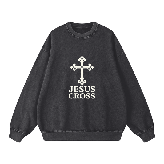 Snow Washed Oversized Sweatshirt